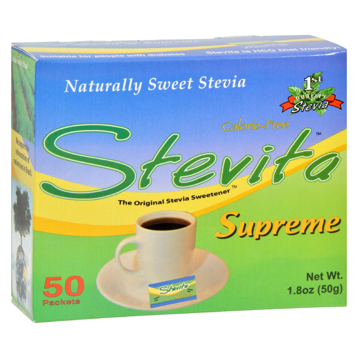 Sugar Substitute, Stevia, Single-Serve Packets,6 - 50 COUNT