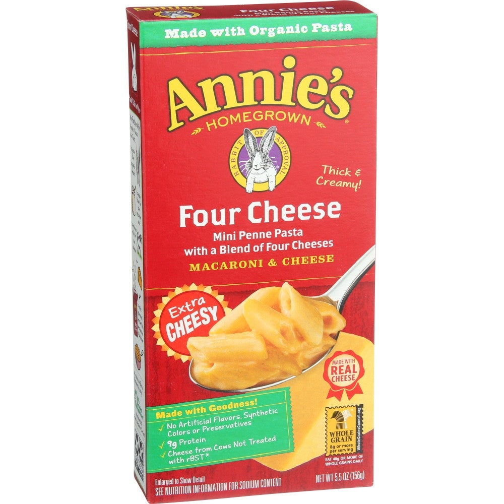 Entree, Macaroni & Cheese, Four Cheese, Mini Penne Pasta, Dry,12 - 5.5 OUNCE
