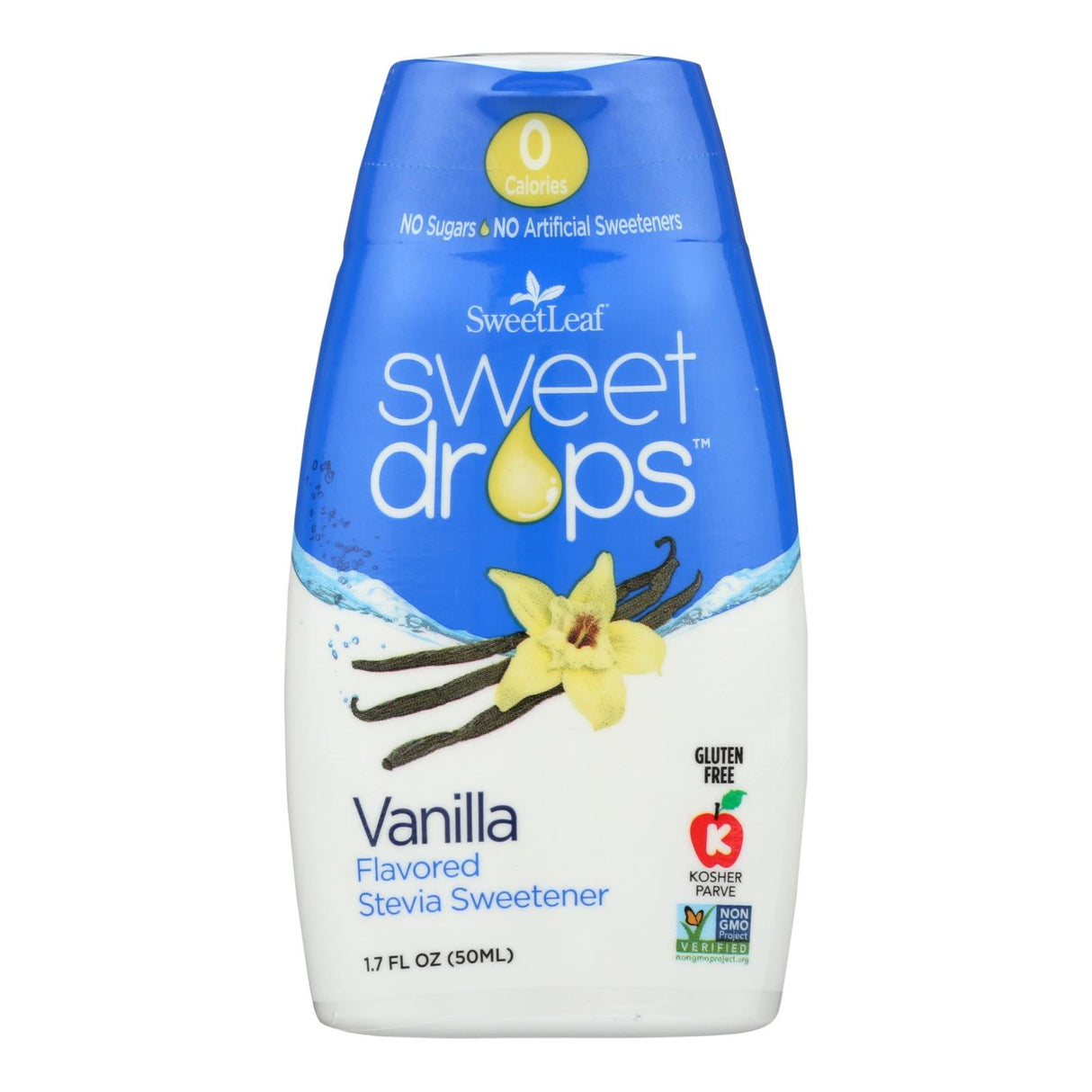 Sugar Substitute, Stevia, Vanilla, Liquid,1 - 1.7 FLUID