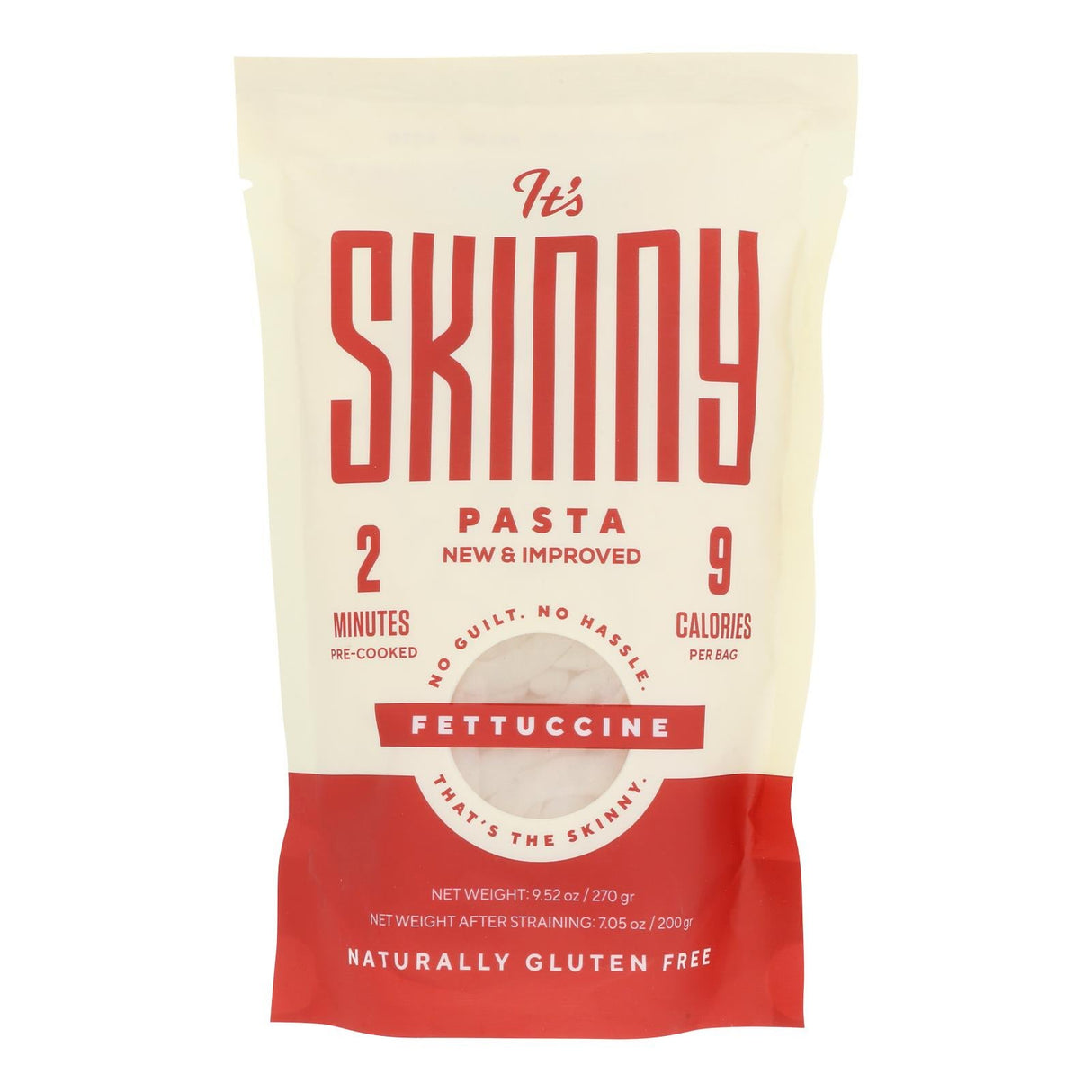 Pasta, Fettuccine, Cooked,6 - 9.52 OUNCE
