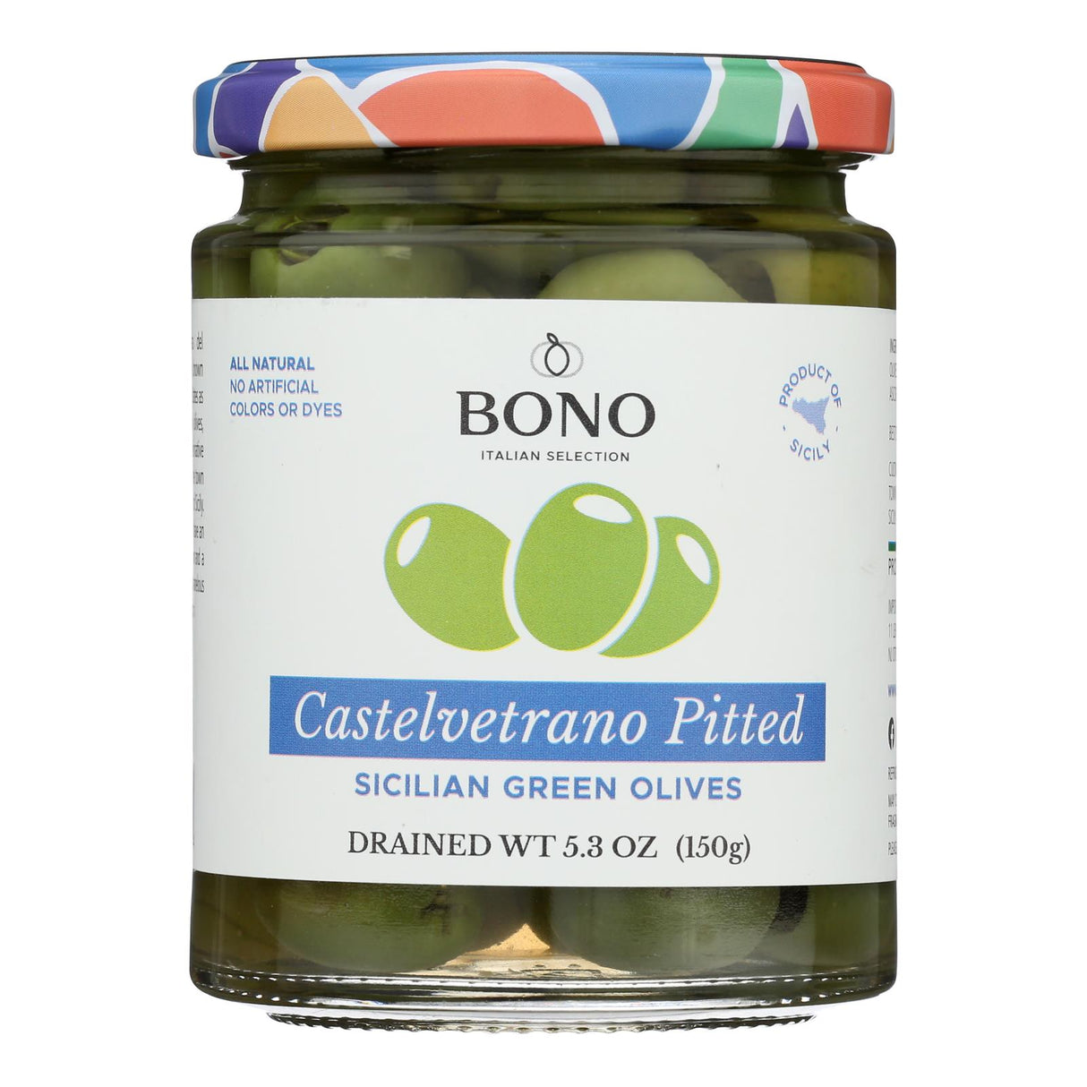 Olives, Castelvetrano Green, Pitted,6 - 5.3 OUNCE