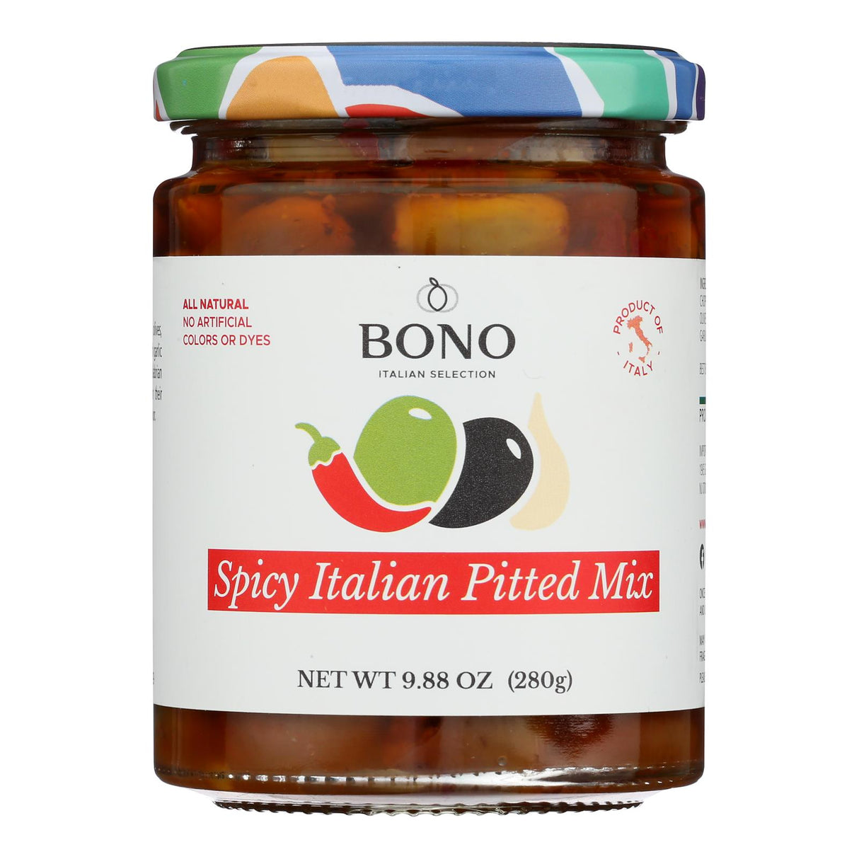 Olive Mix, Italian, Spicy, Pitted,6 - 9.88 OUNCE
