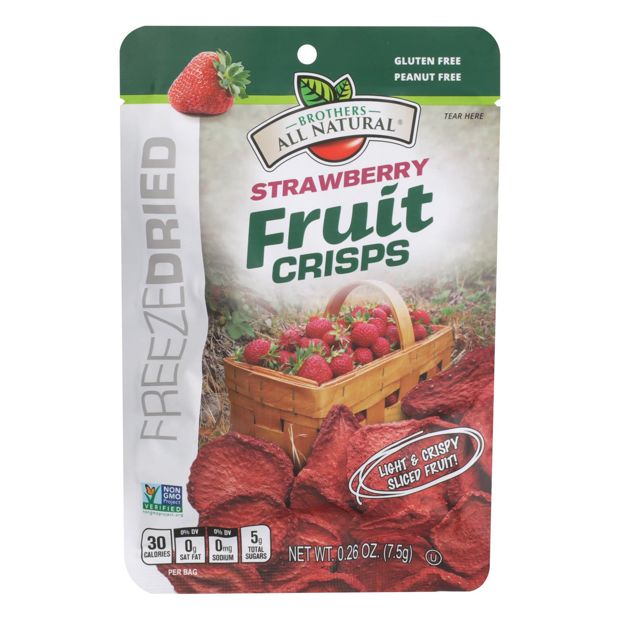 Strawberry Crisps, Freeze-Dried,24 - 0.26 OUNCE