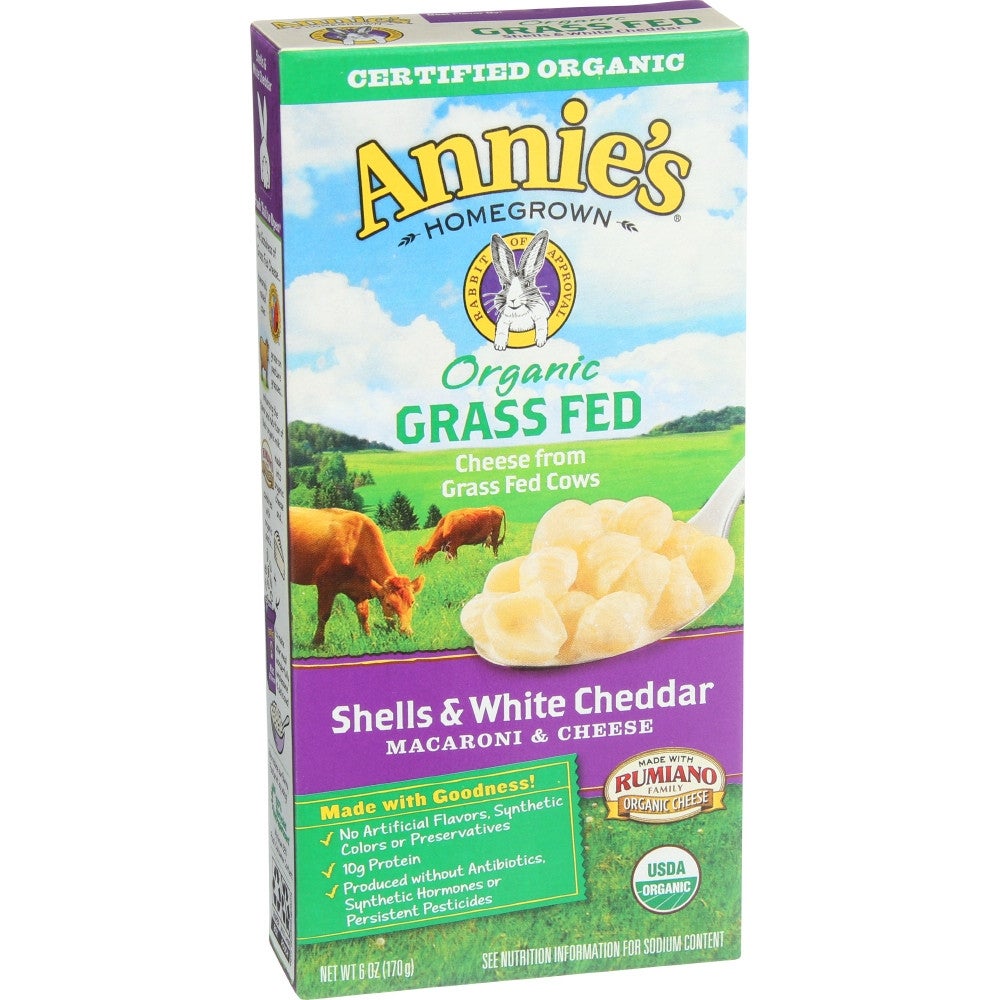 Entree, Macaroni & Cheese, White Cheddar, Organic, Dry,12 - 6 OUNCE