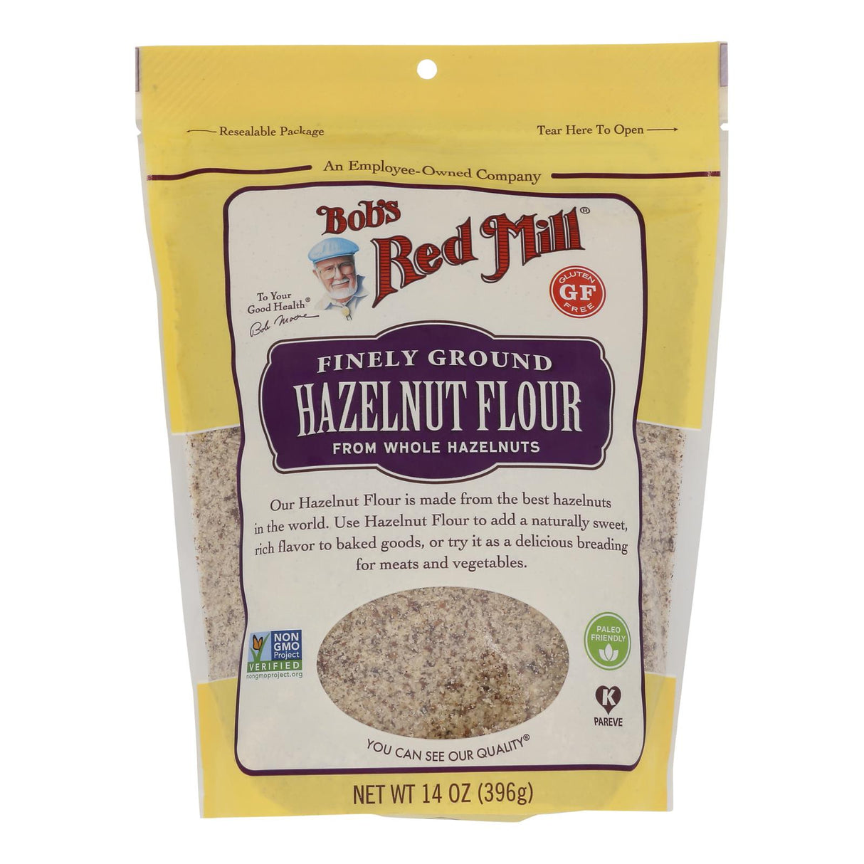 Flour, Hazelnut, Finely Ground, Resealable Package,4 - 14 OUNCE
