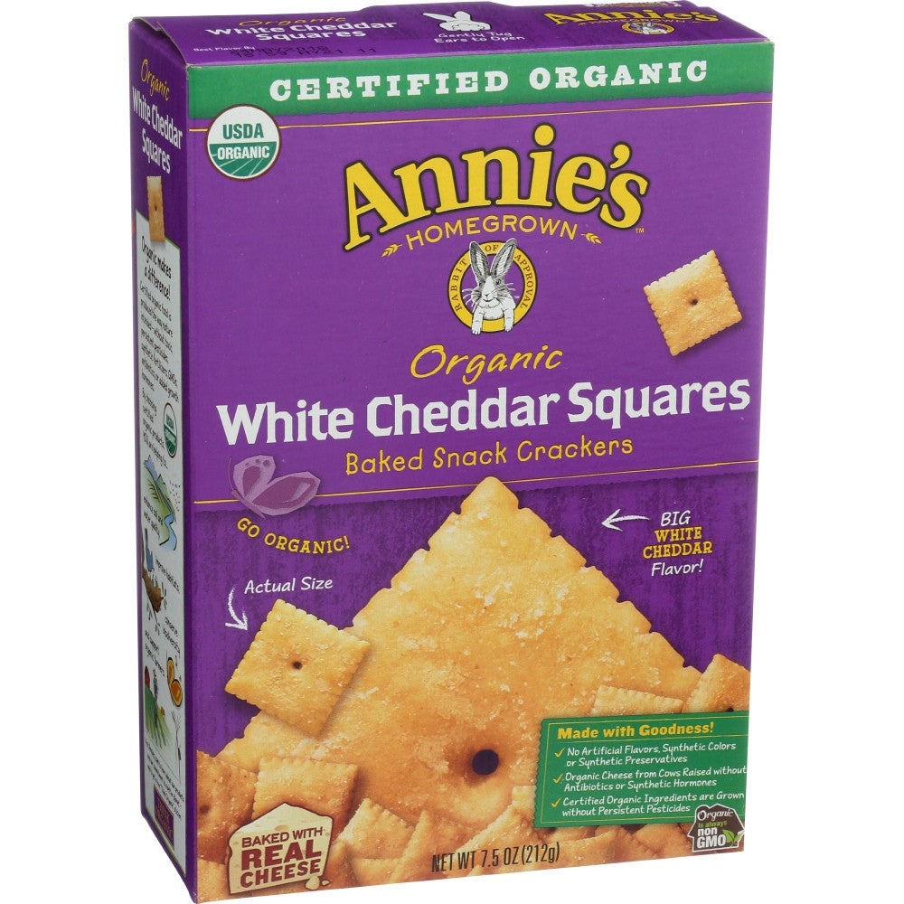 Crackers, Snack, White Cheddar, Squares,12 - 7.5 OUNCE