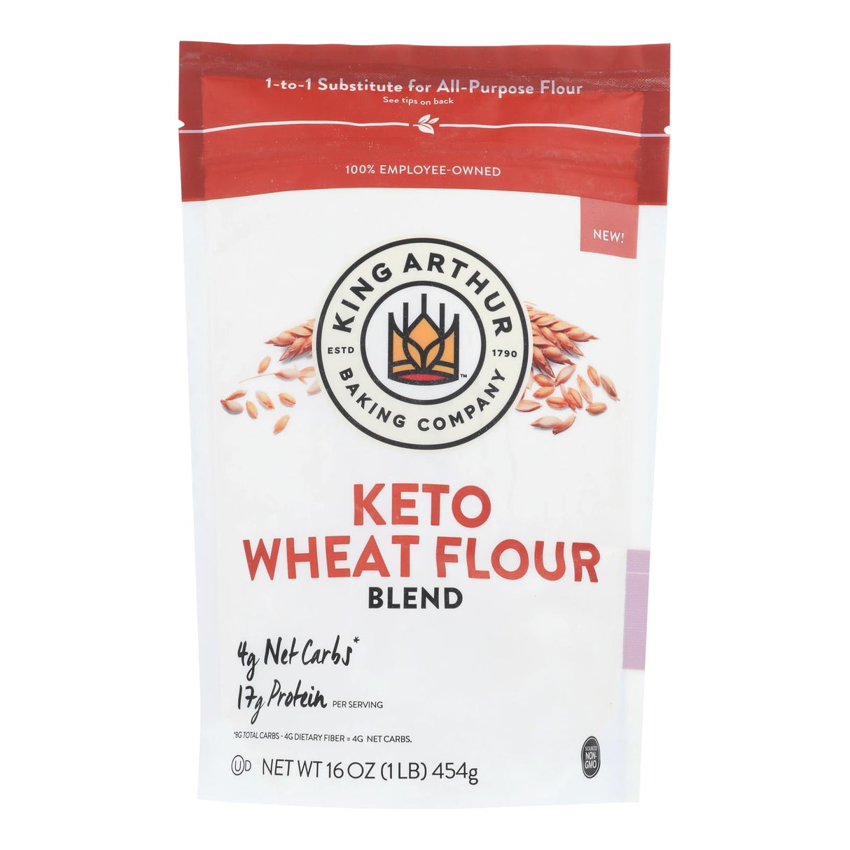 Flour Blend, Whole Wheat, Resealable Package,4 - 16 OUNCE