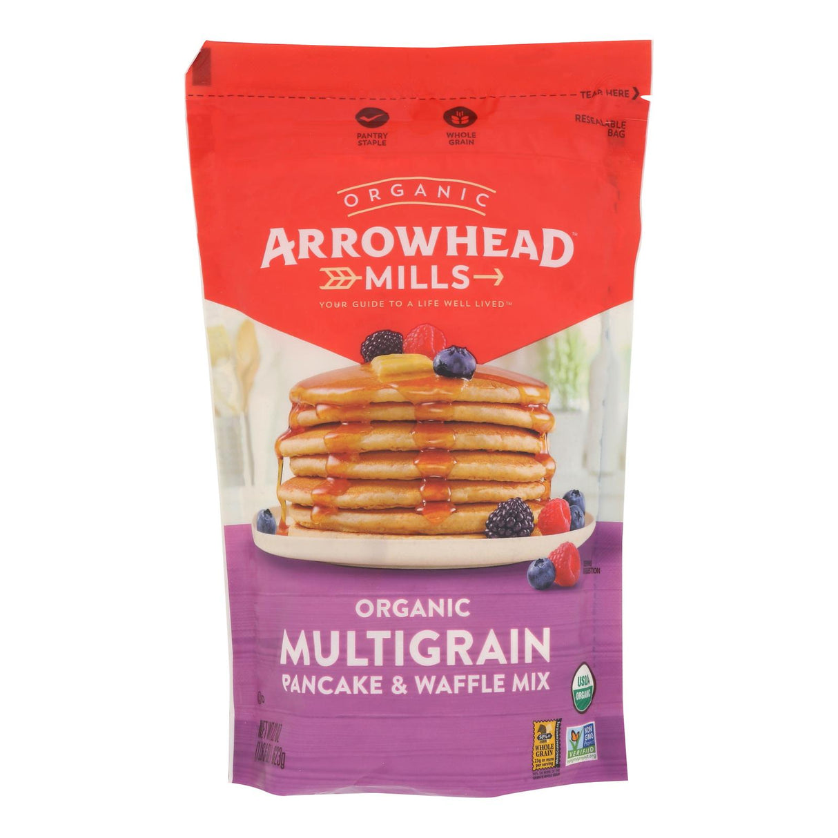 Mix, Pancake & Waffle, Multigrain, Resealable Bag,6 - 22 OUNCE