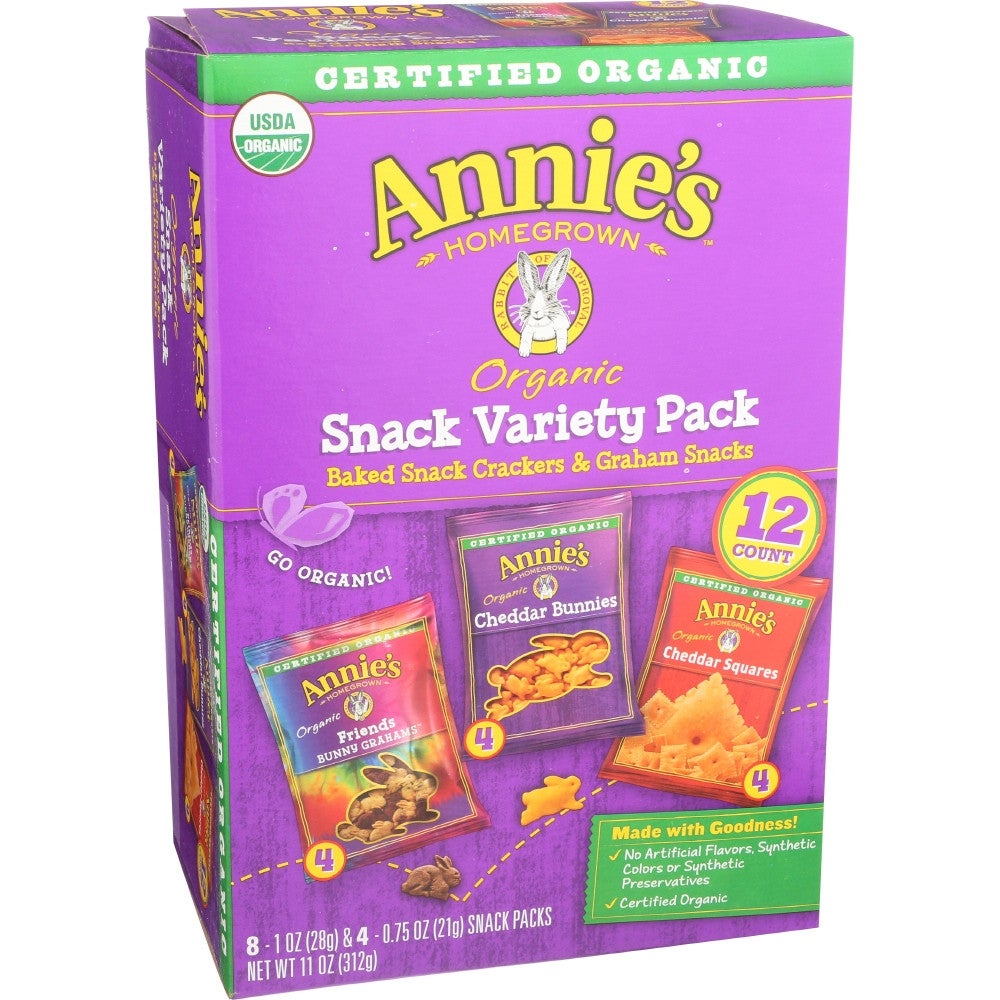 Crackers, Assorted, Organic,6 - 12 COUNT