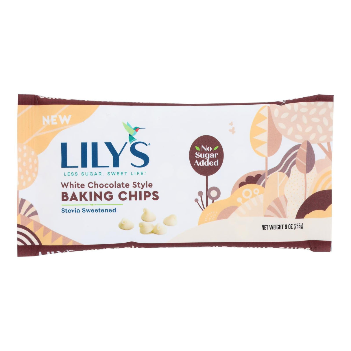 Baking Chips, Chocolate, White, Sweetened with Stevia,12 - 9 OUNCE