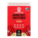 Sugar Substitute, Golden Monk Fruit, contains Erythritol, Single-Serve Packets,8 - 30 COUNT