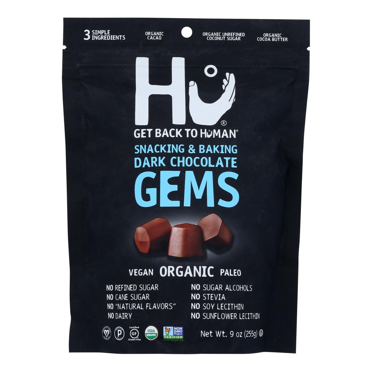 Candy, Chocolate Gem, Dark,6 - 9 OUNCE