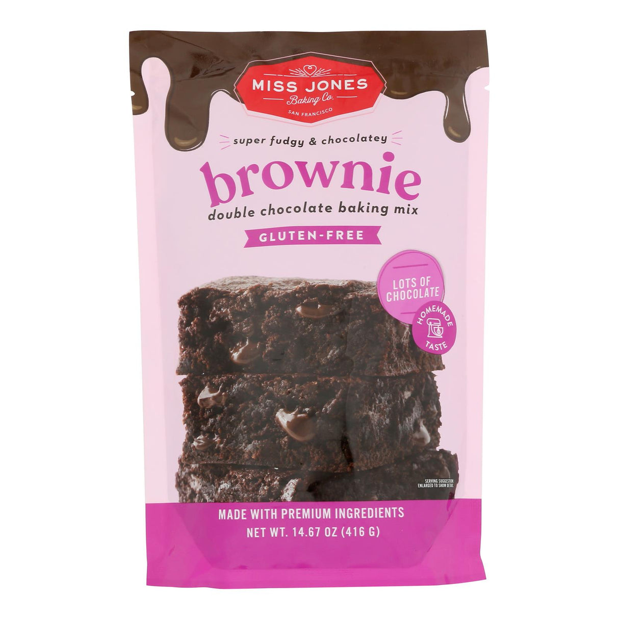 Mix, Brownie, Double Chocolate,6 - 14.67 OUNCE