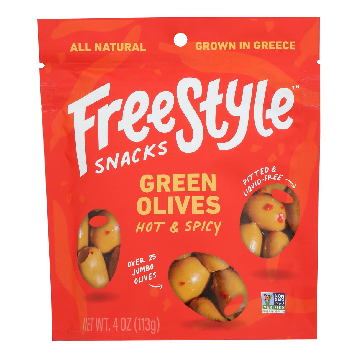 Olives, Green, Hot & Spicy, Pitted,6 - 4 OUNCE
