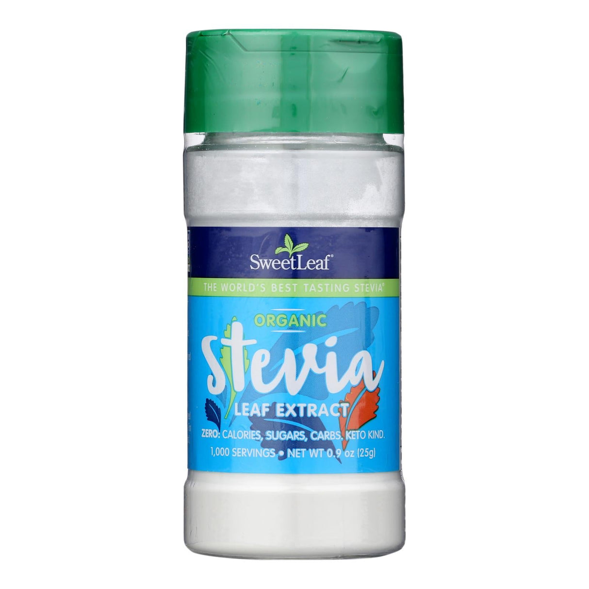 Sugar Substitute, Stevia, Shaker,1 - 0.9 OUNCE