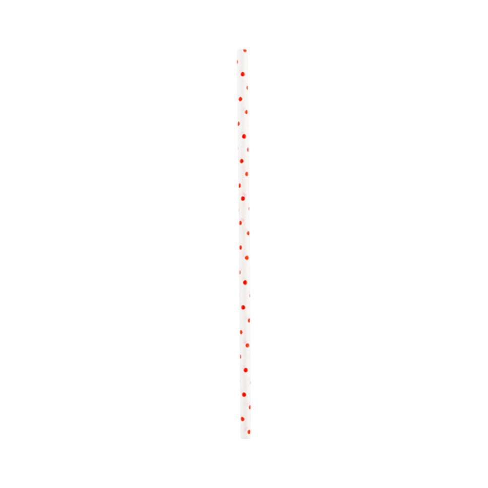 Cake Pop & Lollipop Stick, 6 x 0.16 Inch, Paper, Red Polka Dot,25 - 1 EACH