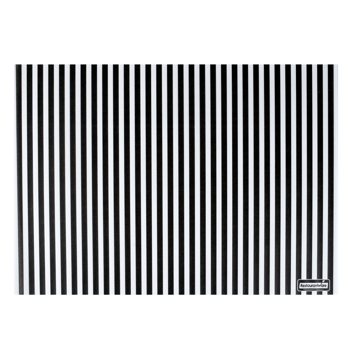 Food Wrap & Basket Liners, RW Base 15 x 11 Inch, Greaseproof Paper, Black & White Stripe,200 - 1 EACH