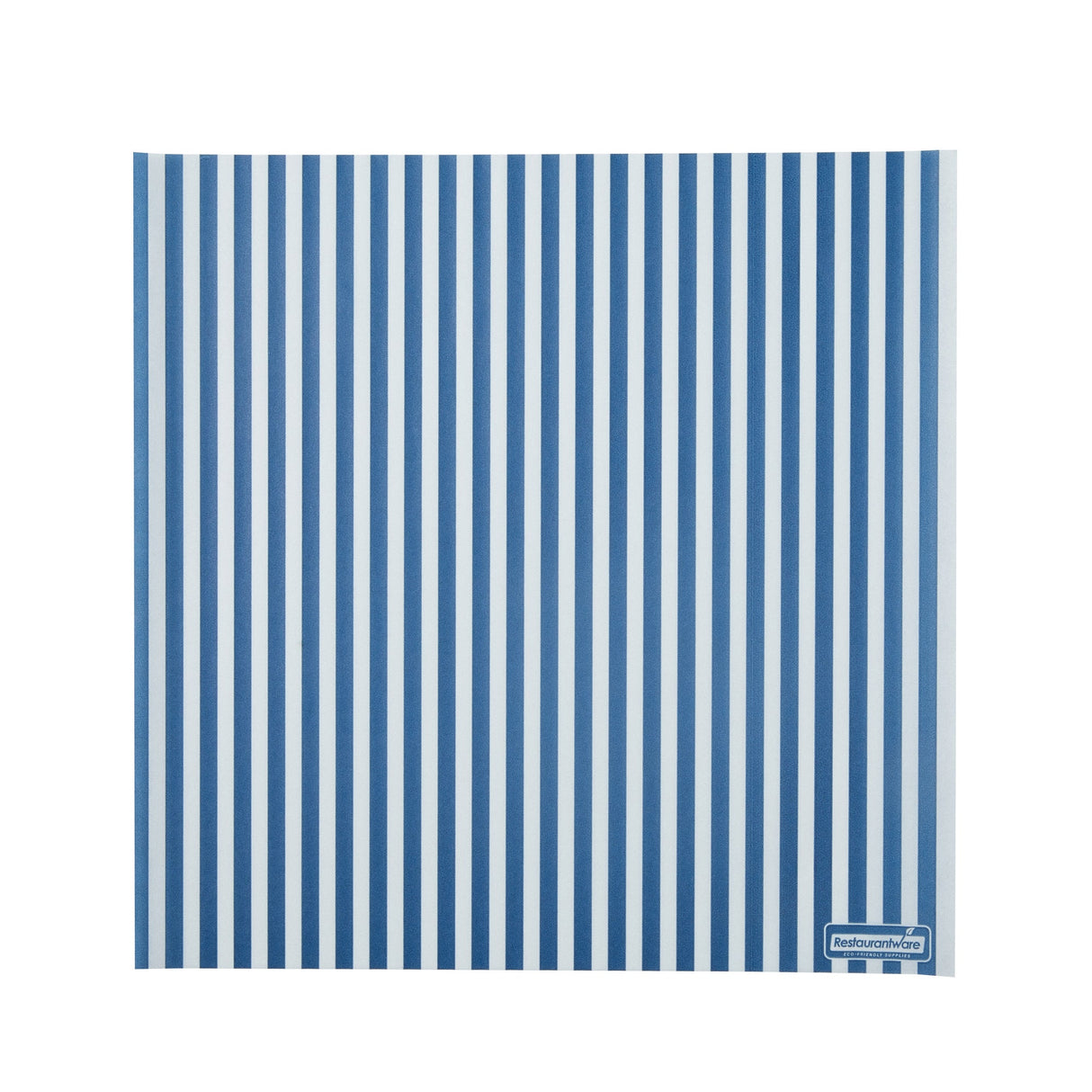 Food Wrap & Basket Liners, RW Base 12 x 12 Inch, Greaseproof Paper, Blue & White Stripe,200 - 1 EACH