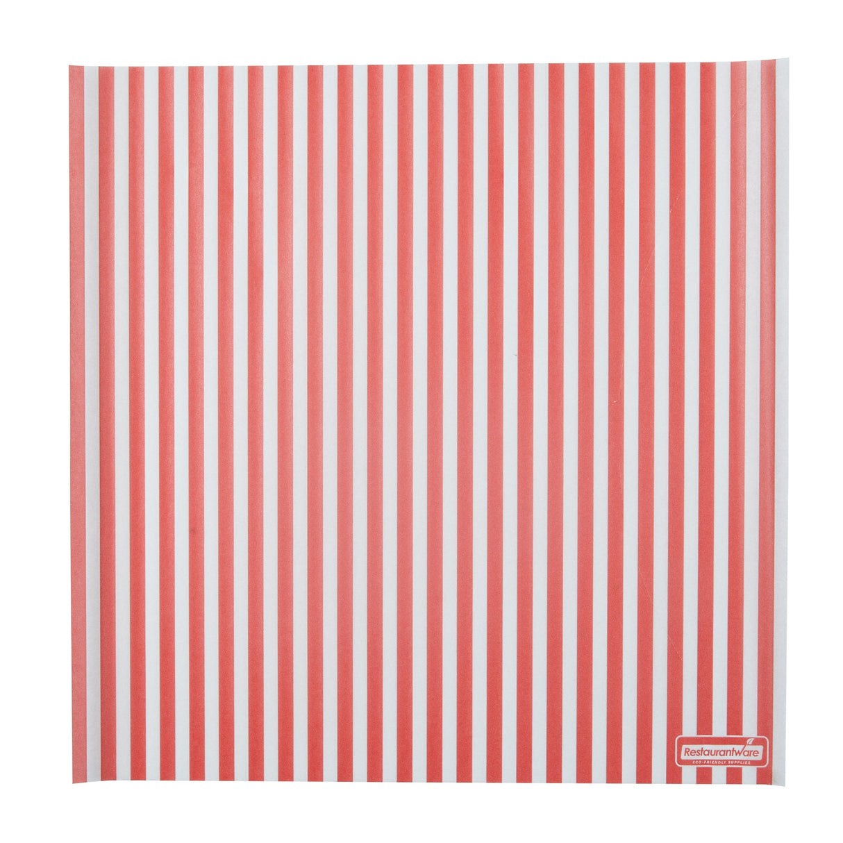 Food Wrap & Basket Liners, Bakery, RW Base 12 x 12 Inch, Greaseproof Paper, Red & White Stripe,200 - 1 EACH