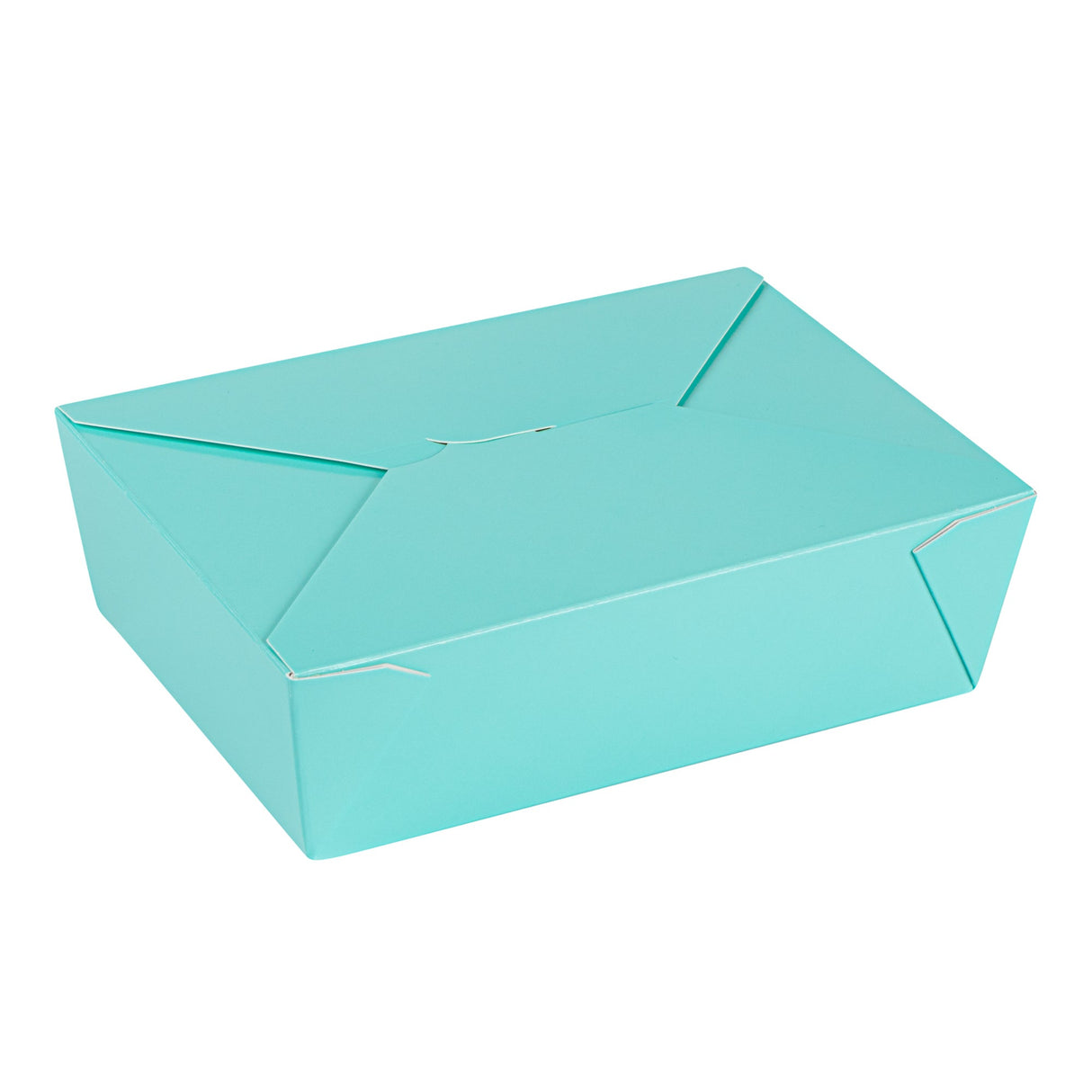 Containers, Take-Out, Bio Tek 71 Ounce, Paper, Turquoise, 8.50 x 6.25 x 2.50 Inch, #3, Rectangular,50 - 1 EACH