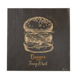 Food Wrap & Basket Liners, Burger, RW Base 12 x 12 Inch, Greaseproof Paper, Kraft, Juicy & Hot Print,200 - 1 EACH