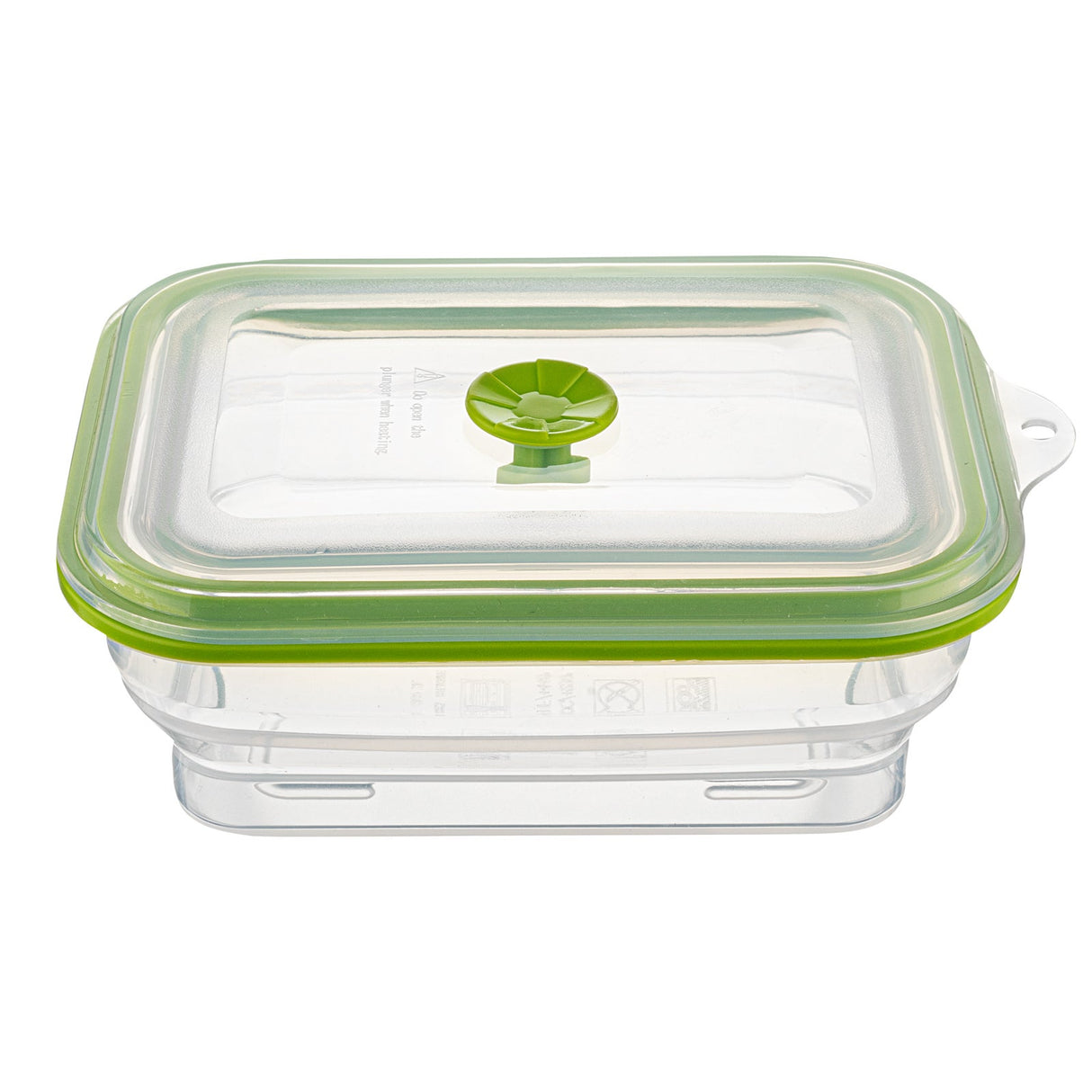 Containers, Food Storage, Fresh Hero 32 Ounce, Collapsible Airtight, Green, Silicone, 7.75 x 5.50 x 2.75 Inch, includes Vented Lid,1 - 1 EACH
