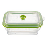 Containers, Food Storage, Fresh Hero 32 Ounce, Collapsible Airtight, Green, Silicone, 7.75 x 5.50 x 2.75 Inch, includes Vented Lid,1 - 1 EACH