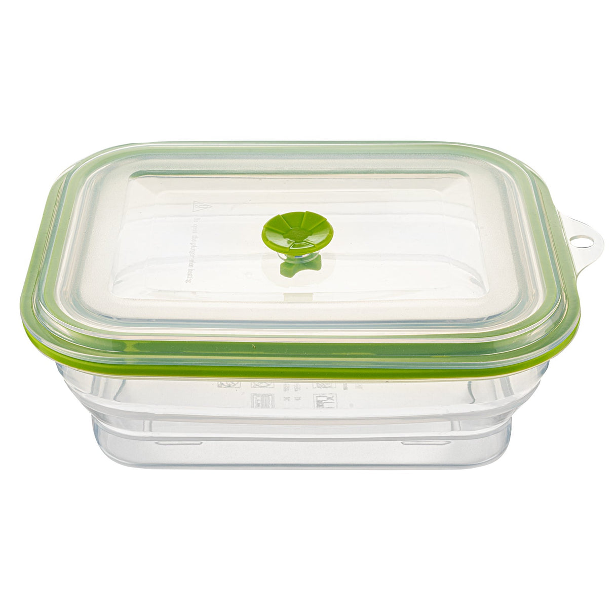 Containers, Food Storage, Fresh Hero 51 Ounce, Collapsible Airtight, Green, Silicone, 9.25 x 7 x 3 Inch, includes Vented Lid,1 - 1 EACH