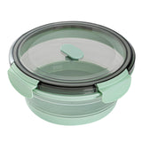 Containers, Food Storage, Fresh Hero 34 Ounce, Collapsible Airtight, Green, Plastic, 7.25 x 7.25 x 3 Inch, includes Vented Lid,1 - 1 EACH