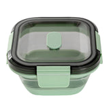 Containers, Food Storage, Fresh Hero 17 Ounce, Collapsible Airtight, Green, Plastic, 5.50 x 5.50 x 2.75 Inch, includes Vented Lid,1 - 1 EACH