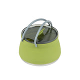 Kettles, Hi Tek 1 Liter, Collapsible, Green, Silicone, 6 x 6 x 4.25 Inch, includes Lid,20 - 1 EACH