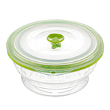 Containers, Food Storage, Fresh Hero 31 Ounce, Airtight Collapsible, Green, Silicone, 7 x 7 x 3 Inch, includes Vented Lid,20 - 1 EACH