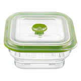 Containers, Food Storage, Fresh Hero 16 Ounce, Airtight Collapsible, Green, Silicone, 5.25 x 5.25 x 2.75 Inch, includes Vented Lid,20 - 1 EACH
