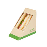 Box, Sandwich, Sustain Medium, PLA-Lined Paper, 4.75 x 4.75 x 2.75 Inch, includes Window,8 - 25 COUNT