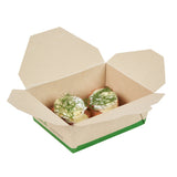 Containers, Take-Out, Sustain 45 Ounce, PLA-Lined Bamboo Paper, 6.75 x 5.50 x 2.50 Inch, #8, Rectangular,4 - 50 COUNT