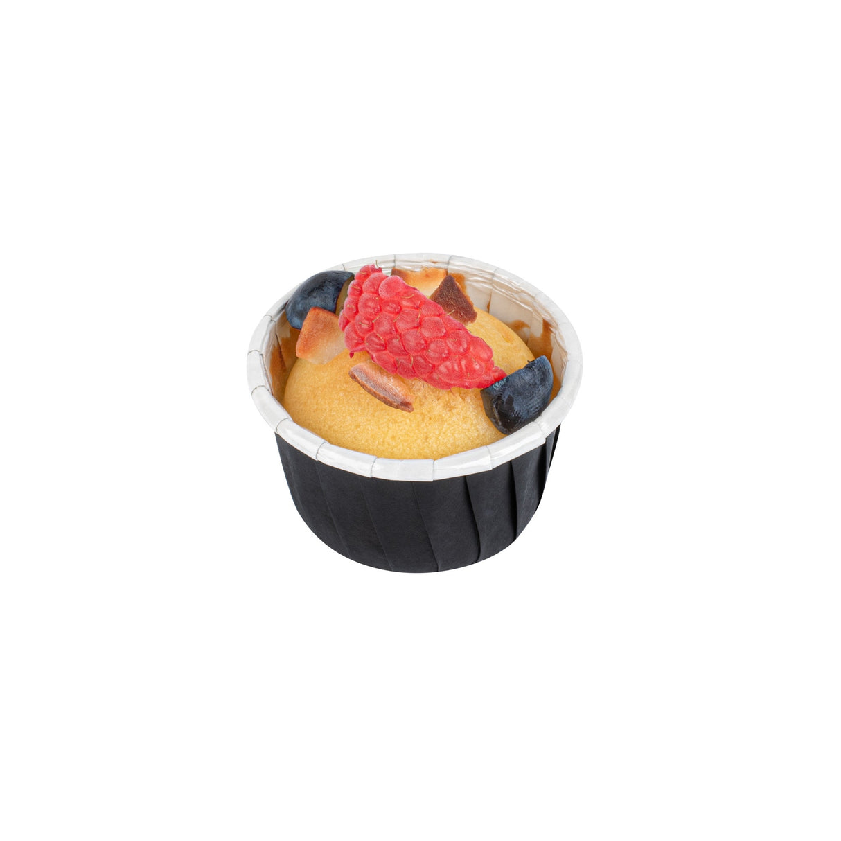 Cups, Baking, 1 Ounce, Paper, Black, Pleated, Small 2 x 2 x 1.25 Inch, Round,200 - 1 EACH