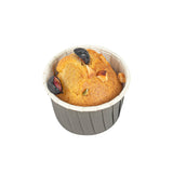 Cups, Baking, 2 Ounce, Paper, Gray, Pleated, Medium 2.25 x 2.25 x 1.50 Inch, Round,200 - 1 EACH