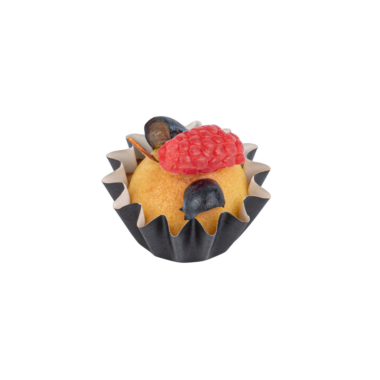 Cups, Baking, 0.40 Ounce, Paper, Black, Flared, Mini 2 x 2 x 0.50 Inch,200 - 1 EACH