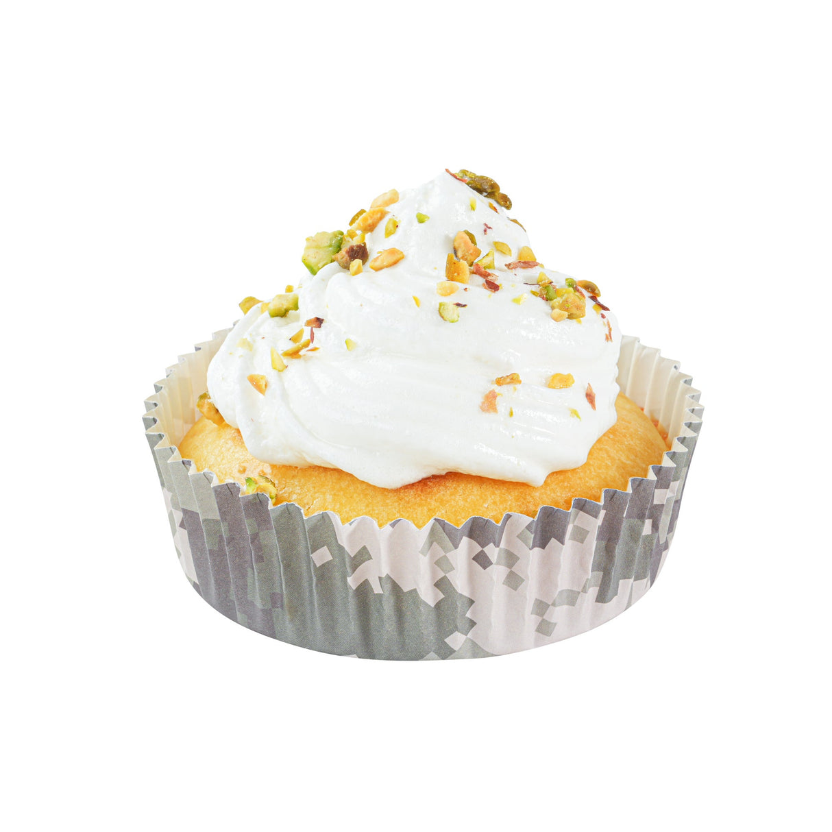 Cups, Baking, 4 Ounce, Paper, Camouflage, Ridged, 3.50 x 3.50 x 1 Inch, Round,200 - 1 EACH