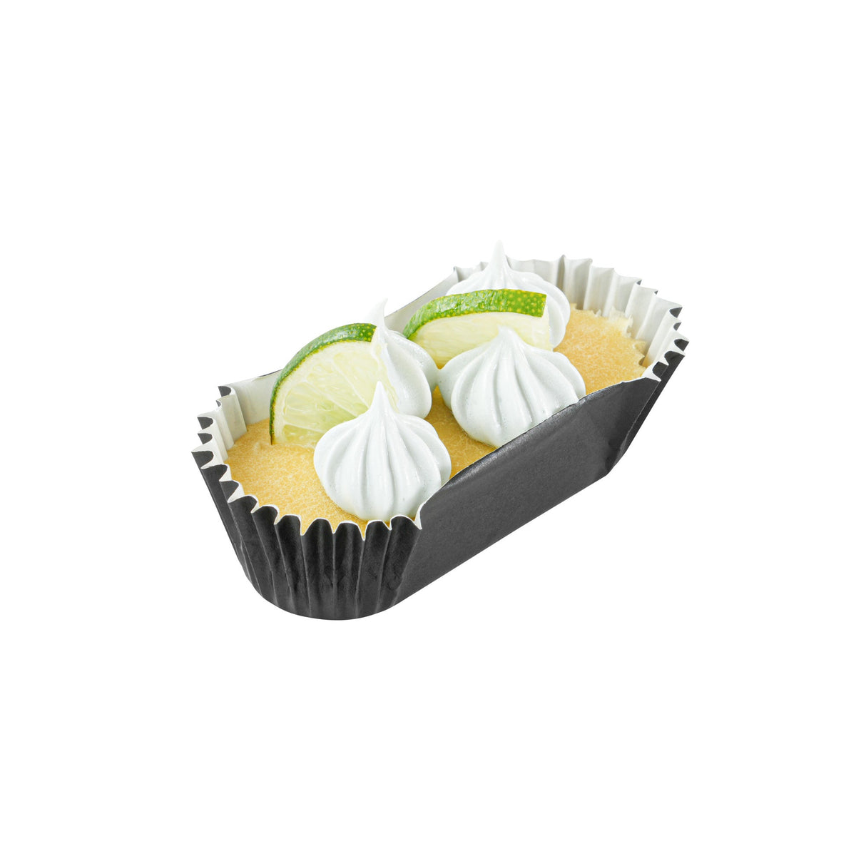 Cups, Baking, 1 Ounce, Paper, Black, Ridged, 3.50 x 1.50 x 0.75 Inch, Elliptical,200 - 1 EACH