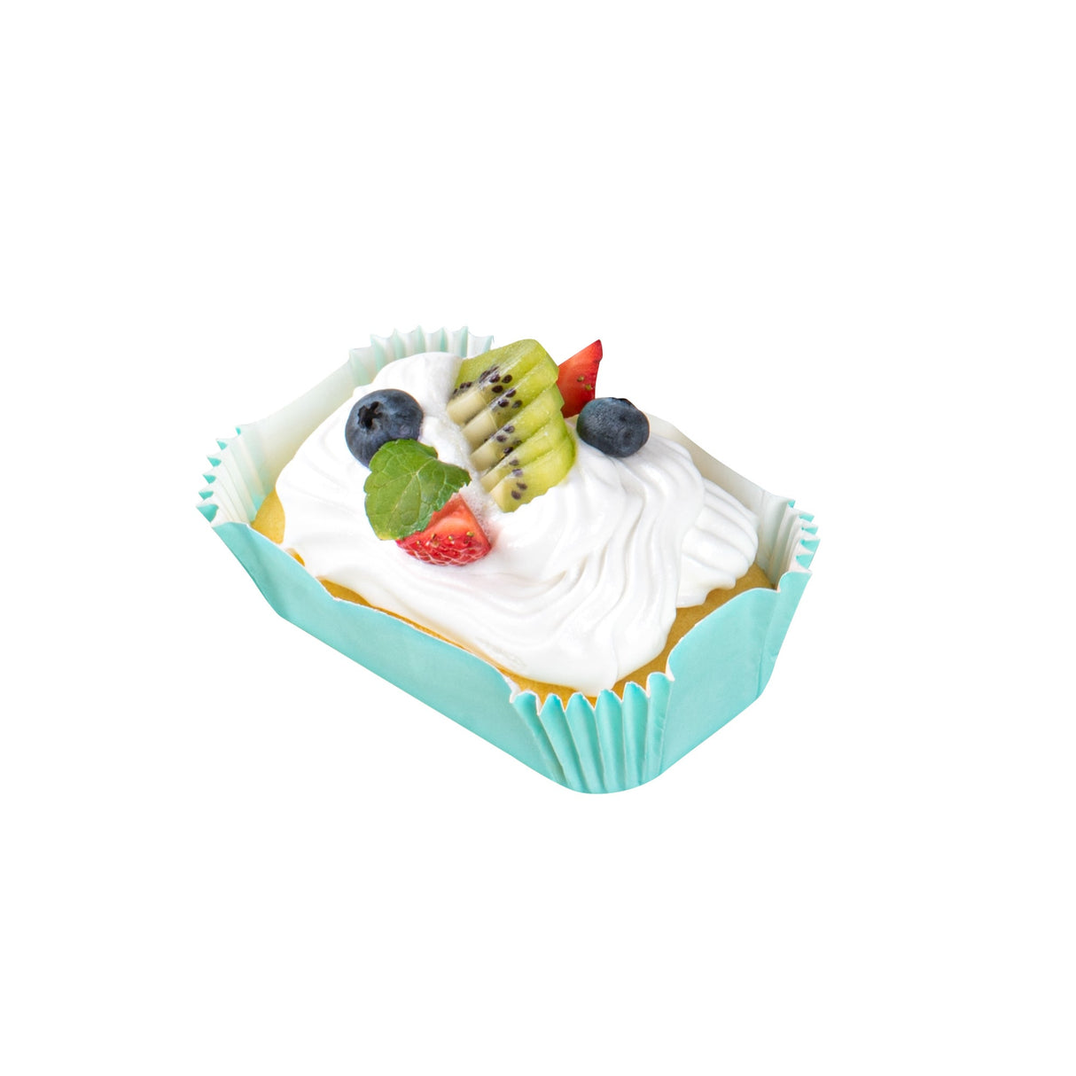 Cups, Baking, 5 Ounce, Paper, Turquoise, Ridged, Large 4.50 x 2.50 x 1.25 Inch, Elliptical,200 - 1 EACH