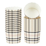 Cups, Baking, 6 Ounce, Paper, Plaid, Scallop, 2.75 x 2.75 x 2.25 Inch, Round,200 - 1 EACH