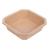 Containers, Take-Out, Sustain 34 Ounce, PLA-Lined Paper, Kraft, 7 x 7 x 2 Inch, Octagonal,4 - 25 COUNT