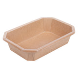 Containers, Take-Out, Sustain 41 Ounce, PLA-Lined Paper, Kraft, 8.75 x 6 x 2 Inch, Octagonal,25 - 1 EACH