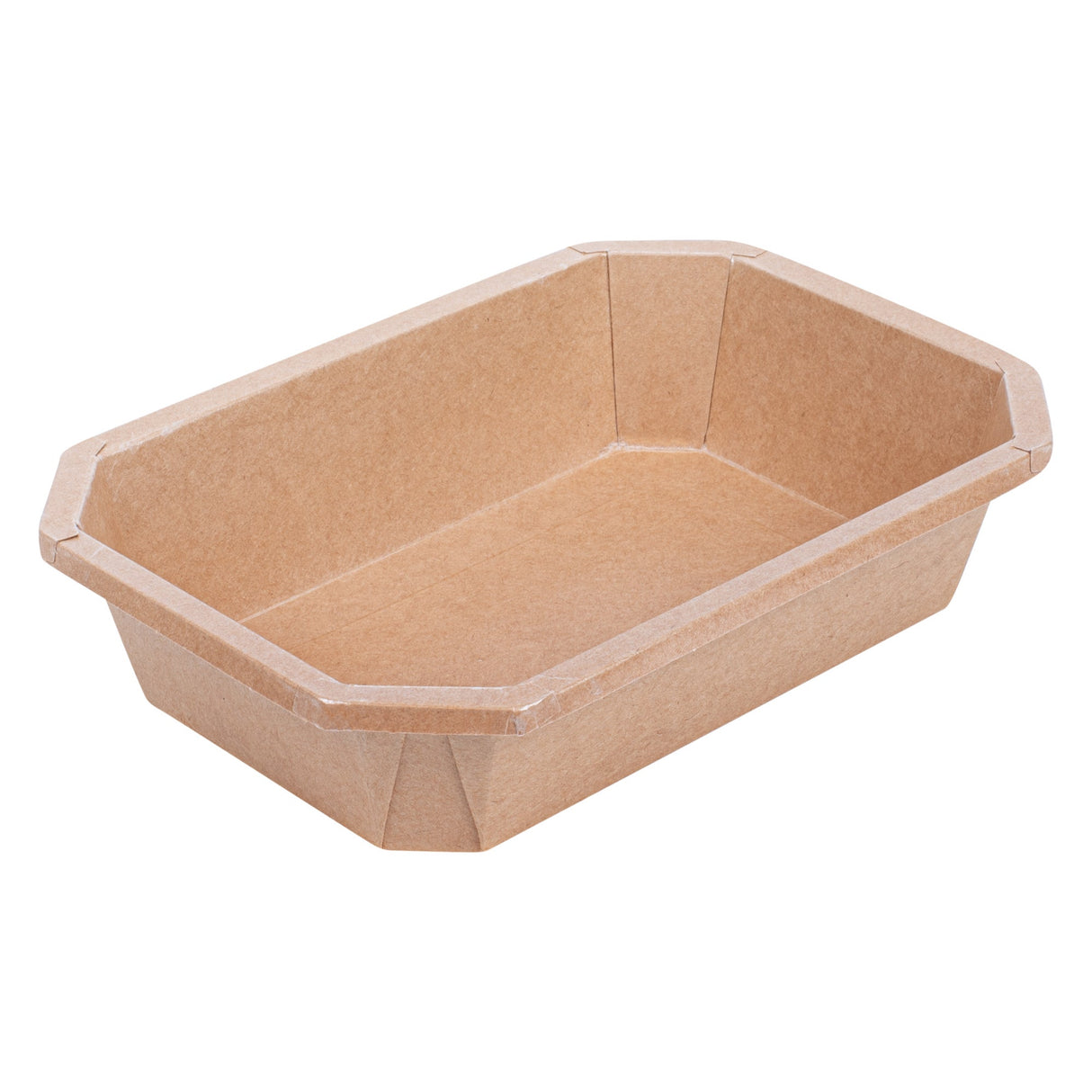 Containers, Take-Out, Sustain 41 Ounce, PLA-Lined Paper, Kraft, 8.75 x 6 x 2 Inch, Octagonal,4 - 25 COUNT