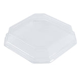 Lids, Dome, Sustain, Plastic, Clear, 6.25 x 6.25 x 1.25 Inch, for 22 Ounce Containers, Octagonal, PLA,4 - 25 COUNT