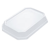 Lids, Dome, Sustain, Plastic, Clear, 9 x 6.25 x 1.25 Inch, for 41 Ounce Containers, Octagonal, PLA,25 - 1 EACH