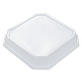 Lids, Dome, Sustain, Plastic, Clear, 7.75 x 7.75 x 1.25 Inch, for 41 Ounce Containers, Octagonal, PLA,4 - 25 COUNT