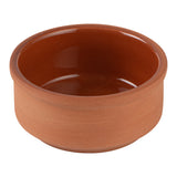 Bowls, Cazuela, Terra Tek 3 Ounce, Terracotta, Brown Glazed Interior, 3.25 x 3.25 x 1.50 Inch, Oven-Safe,2 - 5 COUNT