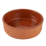 Bowls, Cazuela, Terra Tek 7 Ounce, Terracotta, Brown Glazed Interior, 4.75 x 4.75 x 1.50 Inch, Oven-Safe,2 - 5 COUNT